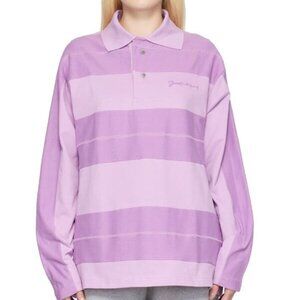 BNWT AW22 JACQUEMUS "LE PAPIER" LE POLO RAYE TSHIRT XL